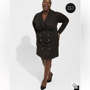 Double Breasted Blazer Dress